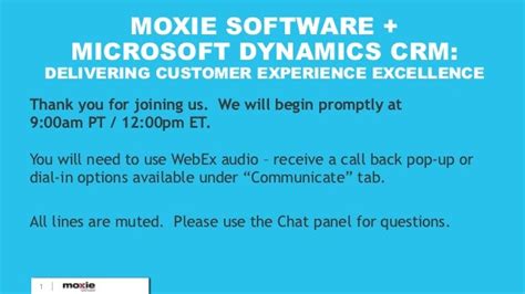 Moxie Software Microsoft Dynamics Crm Delivering Customer Experience