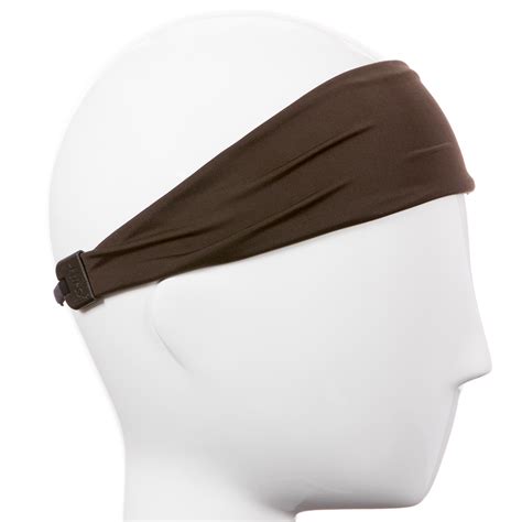 Hipsy Womens Adjustable Spandex Xflex Basic Brown Headband