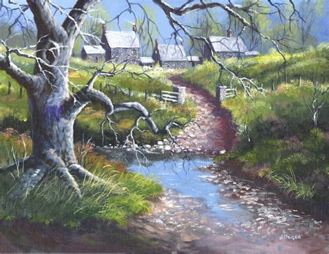 English Countryside Acrylic Painting By Jen Unger Taught