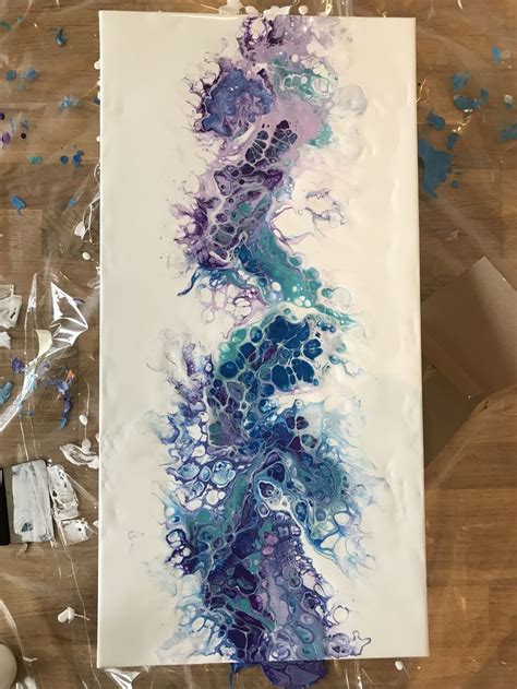 Flip And Drag Flow Painting Acrylic Pouring Techniques Pouring Art