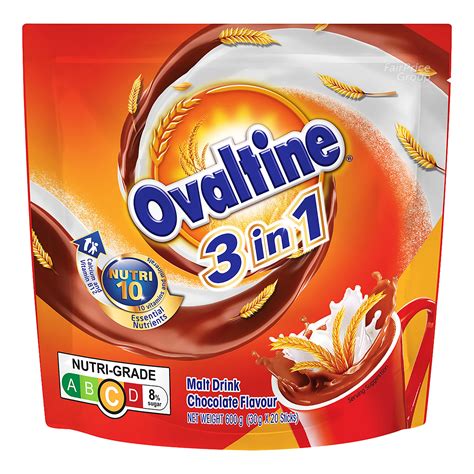 Ovaltine 3 In 1 Instant Malt Drink Sachets Chocolate Ntuc Fairprice