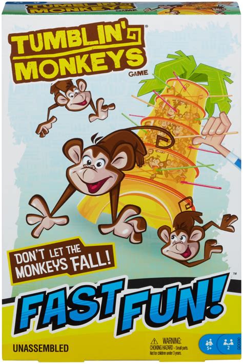 Turnarse para quitar un palo a la vez. Juego de Mesa Fast Fun Monos Locos Mattel Games - DelSol