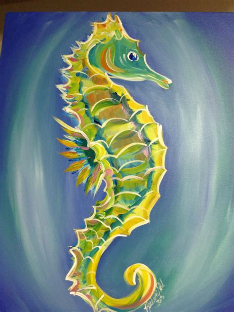 How To Paint A Seahorse Paint Cfr