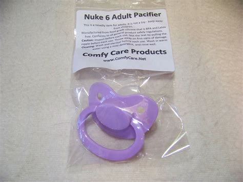 Pacifier Large Adult Ab Dl Nuke 6 Light Purple Comfy Care