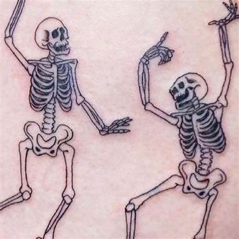 Details More Than 76 Minimalist Dancing Skeleton Tattoo Super Hot In