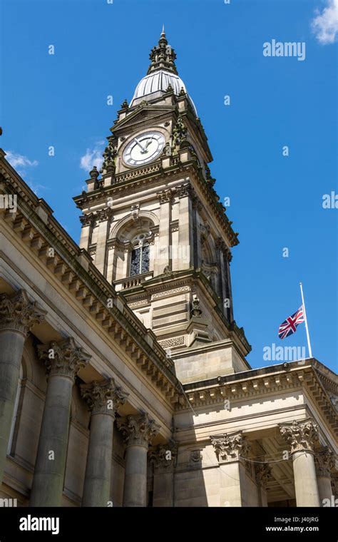 The Town Hall And Clock Tower Bolton Greater Manchester England Uk