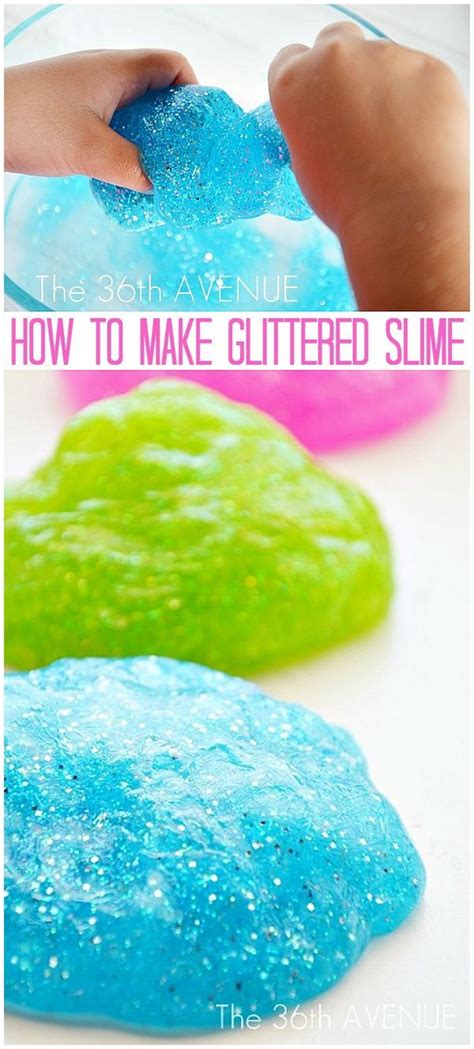 How To Make Glitter Slime Glitter Slime How To Make Glitter Diy For