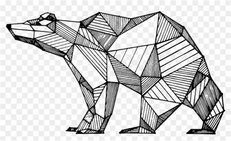 Geometric Drawings Animals Black And White - Geometric Animal, HD Png