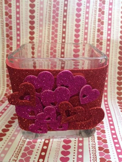 Frugal Valentines Day Decor Diy Sweetheart Candle Holder