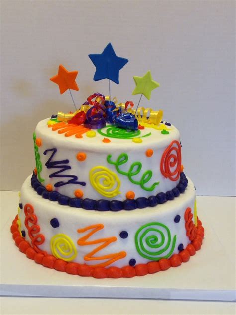 Colorful Fun Birthday Cake