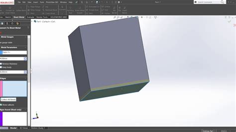 Cad Cam Solidworks Tutorial Sheetmetal Tutorial Sheetmetal