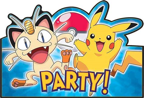Pokemon Birthday Party Invitations Birthday Wikii