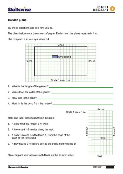Scale Drawings Worksheets 7th Grade
