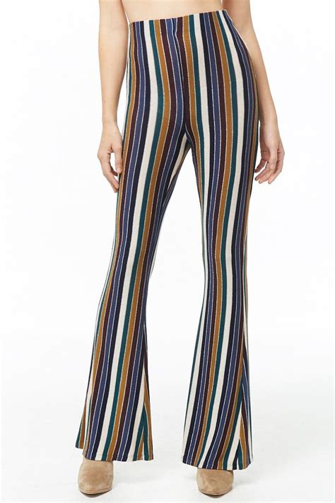 striped flare pants forever 21 striped flare pants wide leg pants outfit flare pants