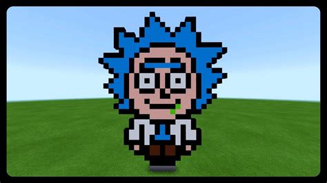 Minecraft How To Build Rick From Rick And Morty Tutorial Youtube