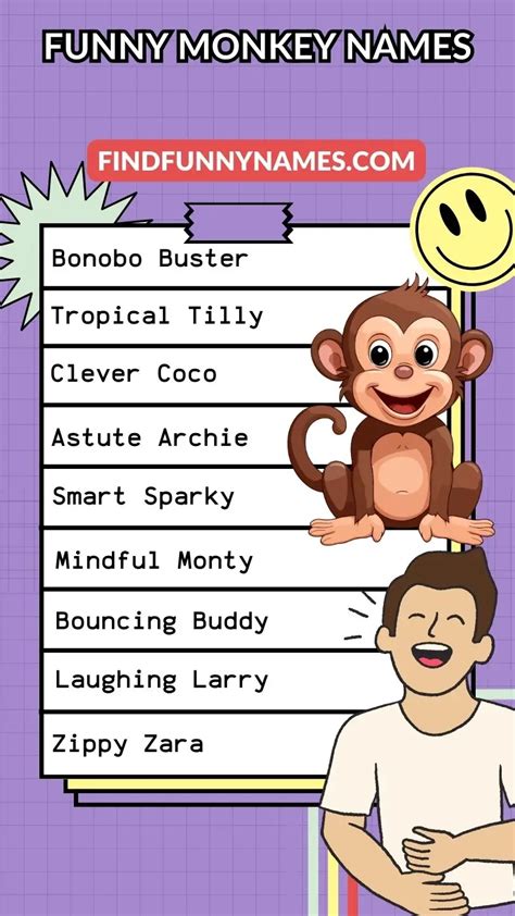 300 Funny Monkey Names Hilarious Ideas