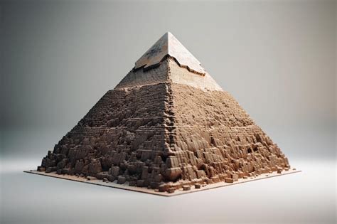 Premium Photo A Model Of The Great Pyramid Of Giza