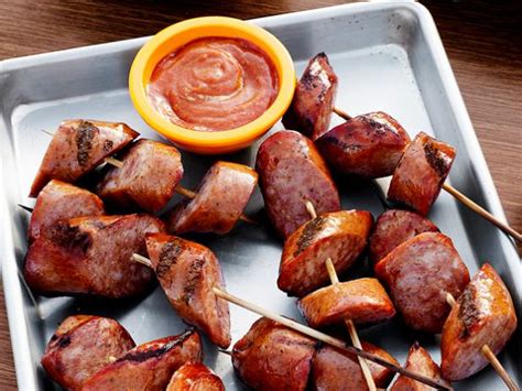 Grilled Sausage With Spicy Sauce Recipe Duff Goldman Food Network