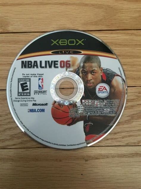 Ea Sports Nba Live 06 Xbox Disc Only Free Sh B4 Ebay