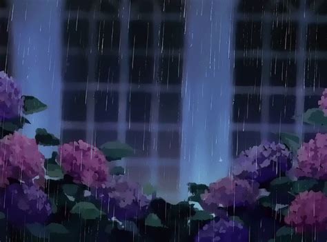 Anime Rain Aesthetic Pink   Abyss
