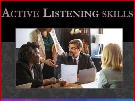 Active Listening Skills Powerpoint Presentation And Learner Activity