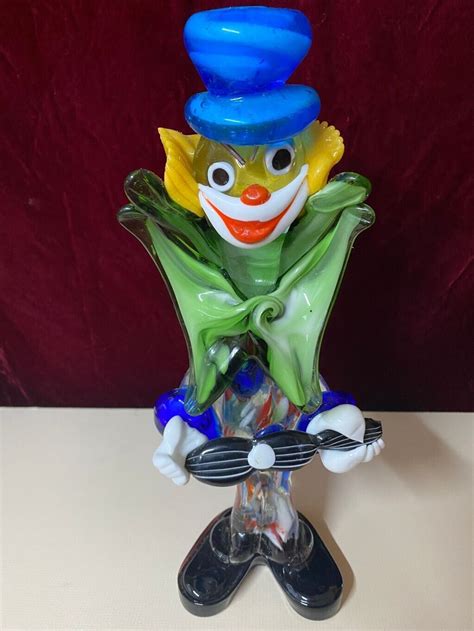 Vintage Murano Glass Clown Figurine Excellent Condition Ebay