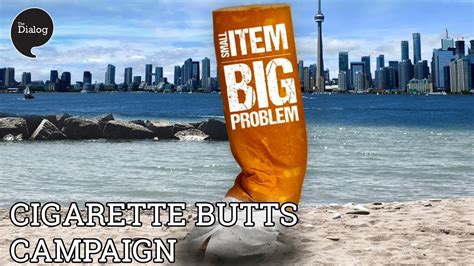 cigarette butts campaign youtube