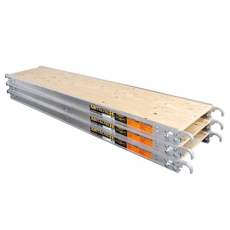 Metaltech 7 Ft X 19 In Aluminum Scaffold Platform With Plywood Deck