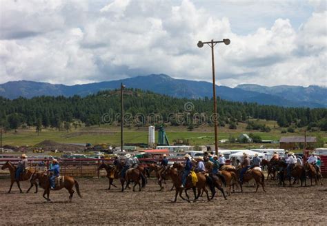 Ranchers Gathering For A Rodeo In Colorado Editorial Image Image Of