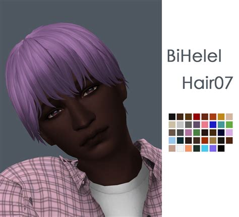 Bihelel Hair Sims Hair Sims 4 Hair Male Sims 4 Body Mods
