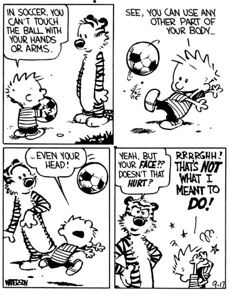 Calvin Teaching Hobbes Soccer Rcalvinandhobbes