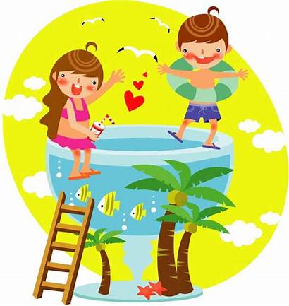 Summer Clip Clipart Children Vector Cliparts Early