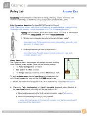 Give your students clear guidelines as to the format of their response to cut down on the number of possible correct answers, e.g. PulleyLabSE_Key.pdf - Pulley Lab Answer Key Vocabulary ...