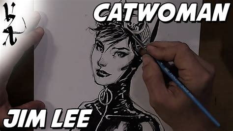 Jim Lee Drawing Catwoman During Twitch Stream Youtube