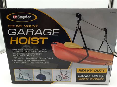 Cargoloc Ceiling Mounted Garage Hoist Instructions Shelly Lighting