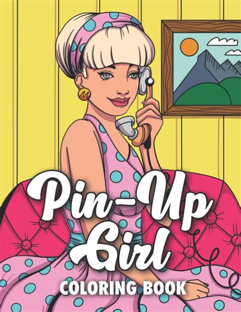 Pin Up Girl Coloring Pages Posted By John Simpson