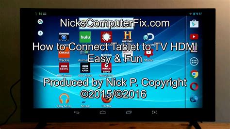 How To Connect A Tablet To The Tv - How to connect your tablet to your tv using hdmi cable wire - YouTube