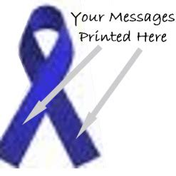 Printed charity ribbons for fundraising, remembrance or awareness, printed or plain, printed ...