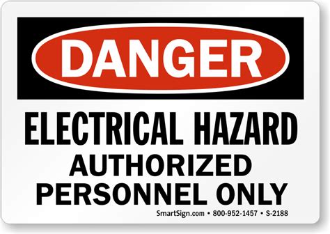 Electrical Hazard Signs | Electrical Hazard Warning Signs