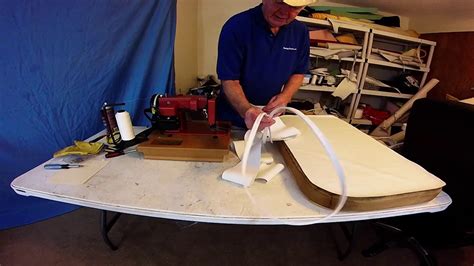 Boat Upholstery Chap 52 Part 2 Center Console Seat Redo Youtube