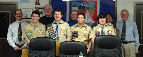 Town Board Honors Eagle Scouts And Passes Tax Exemption For Cold War