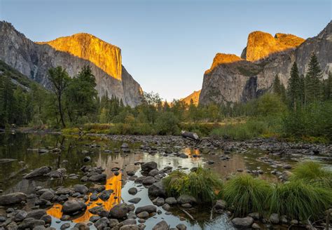 Gates Of The Valley Last Light At Yosemite National Park Ca Usa Oc