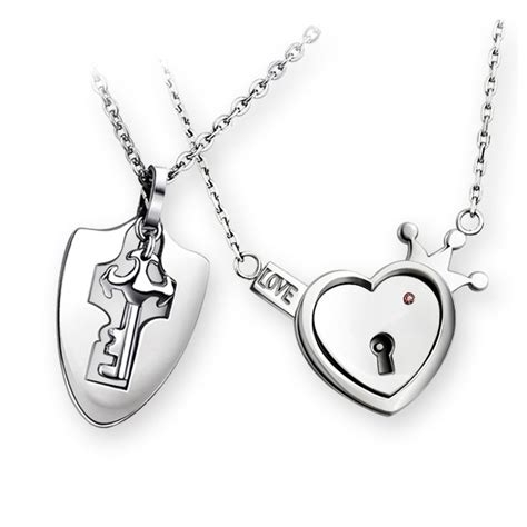 European And American Fashion Jewelry Key And Heart Lock I Love You