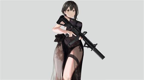 Girls With Guns Anime Manga Anime Girls Simple
