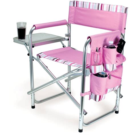 Picnic Time Sports Chair Pink With Stripes 809 00 102 000 0