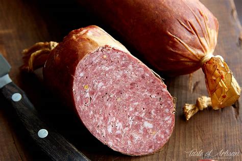 When summer sausage is made naturally the fermentaion summer sausage is a cured sausage which therefore can be preserved. How to Make Summer Sausage - Taste of Artisan