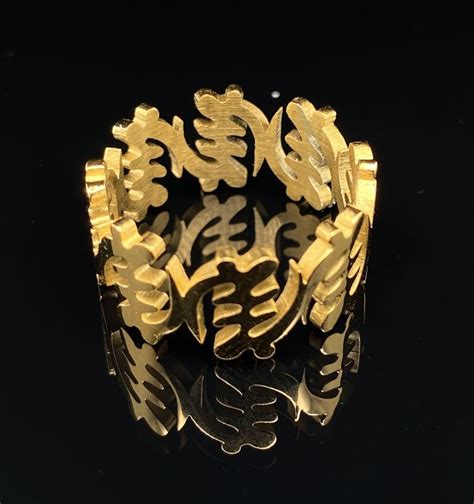 Gye Nyame Adinkra Ring The Name Gye Nyame Is Derived From The Akan Language And Literally
