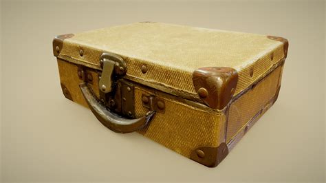 Vintage Suitcase Derivative Download Free 3d Model By Romullus