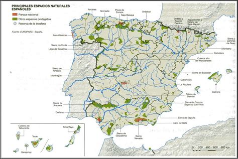 Mapa Parques Nacionales España