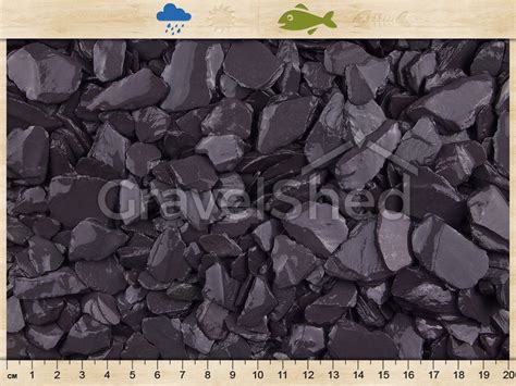 Blue Welsh Slate Chippings 20mm